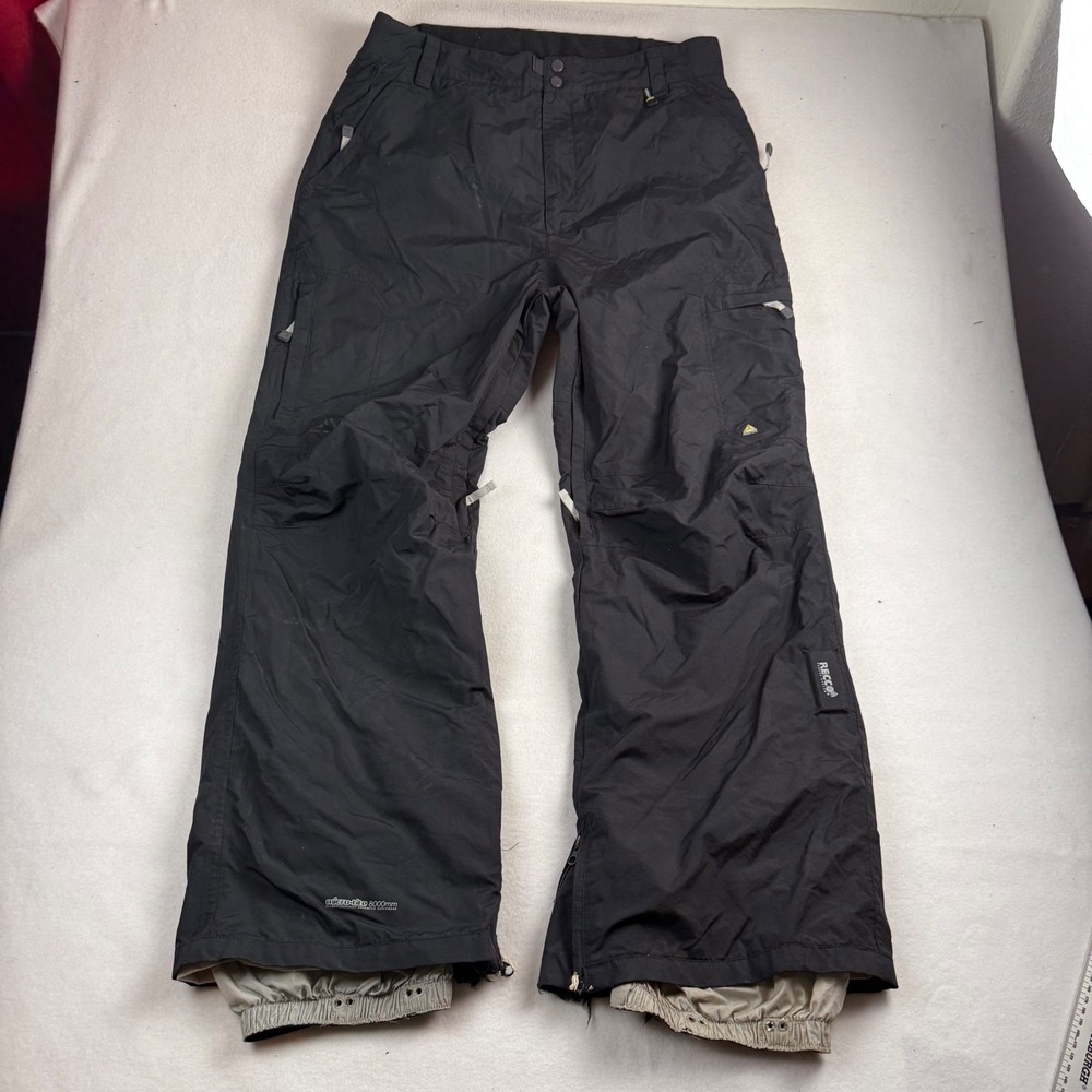 Ripzone Mens Snow Pants‎ Black RECCO Avalanche Reflector 8000mm Waterproof XL/TG